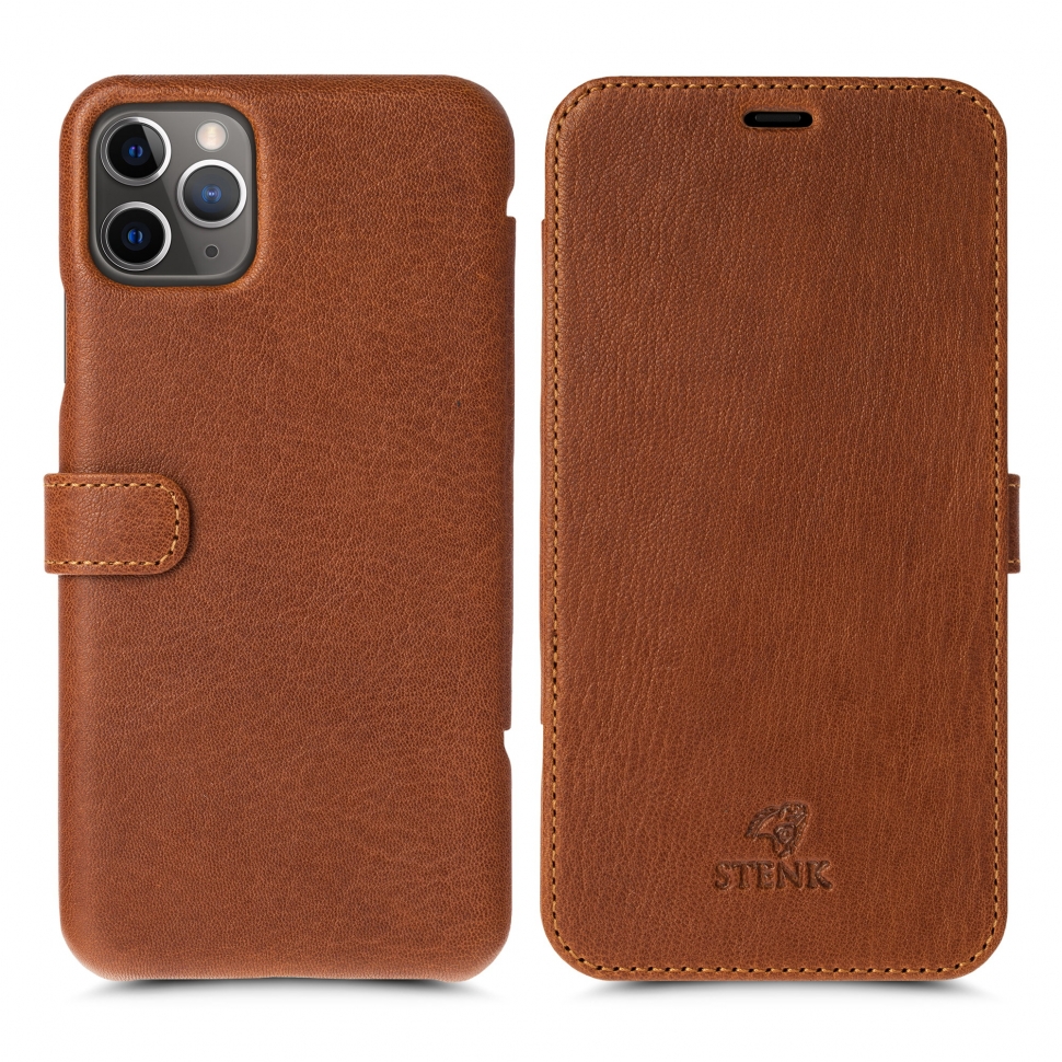 

Чехол книжка Stenk Premium для Apple iPhone 11 Pro Max Camel Texas