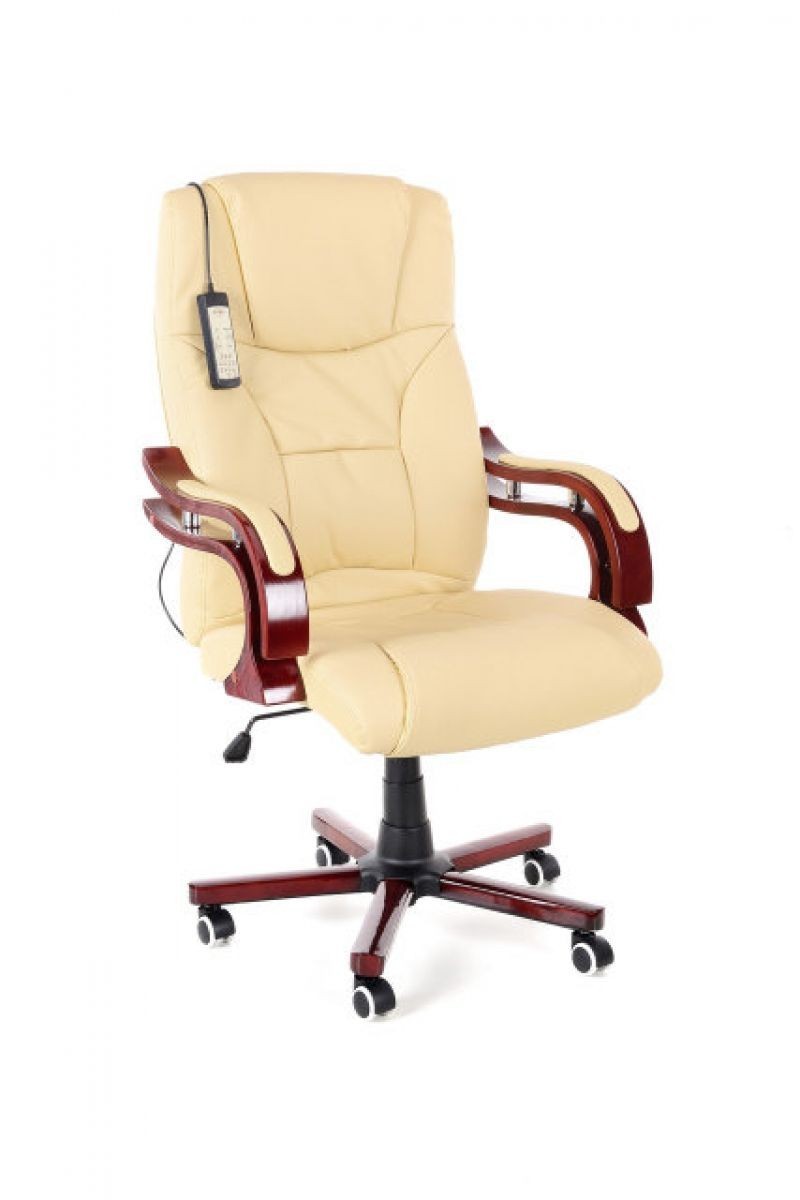 

Кресло офисное AVKO AP03MH LUX Beige, механизм Tilt, экокожа, массаж+подогрев
