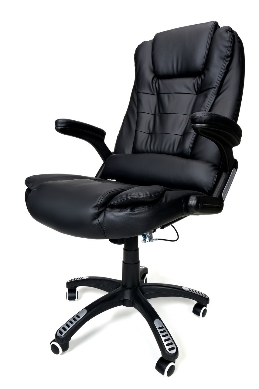 

Кресло офисное AVKO AV01MH LUX Black, механизм Tilt, экокожа, массаж+подогрев