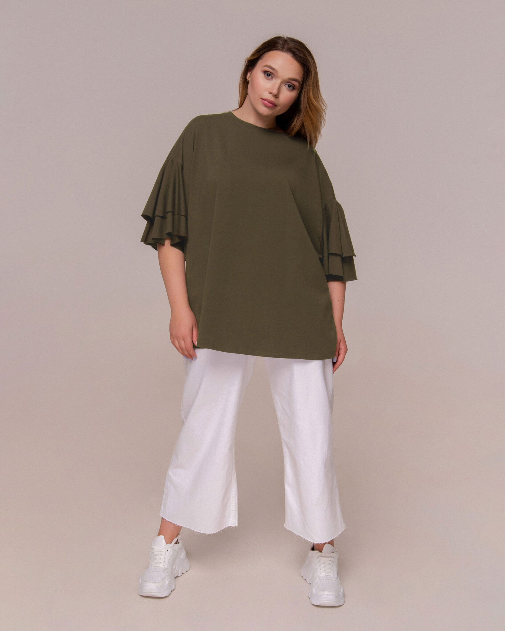 

Блузка Hoody Stories 077-018-199 Темный-хаки L