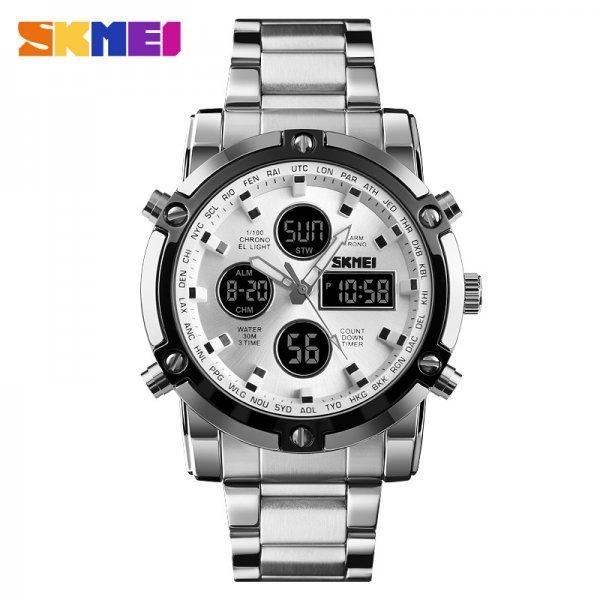 

Мужские часы Skmei 1389 - Chronograph White 3Bar (0255)