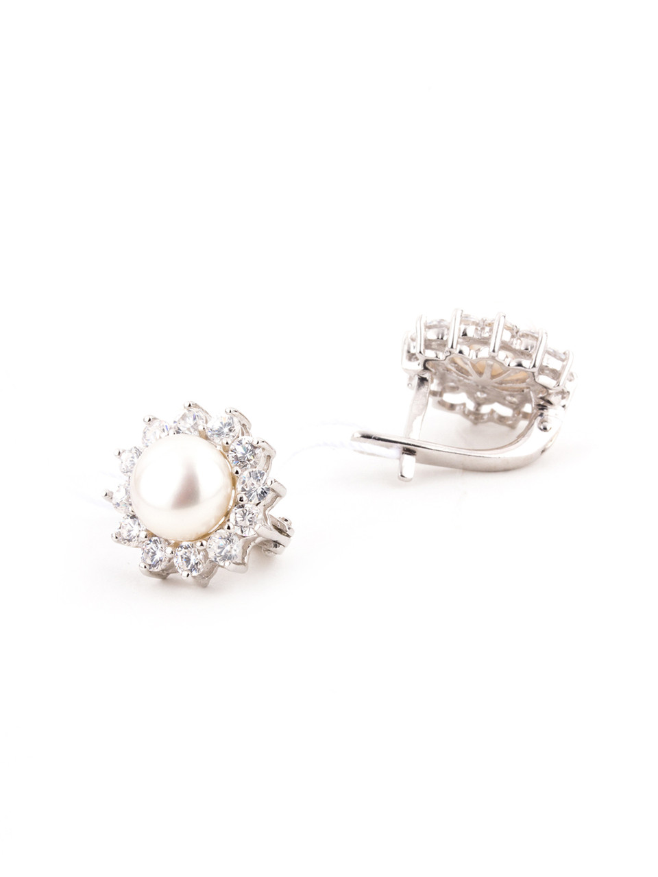 

Серьги из серебра с жемчугом культивированным Е-343