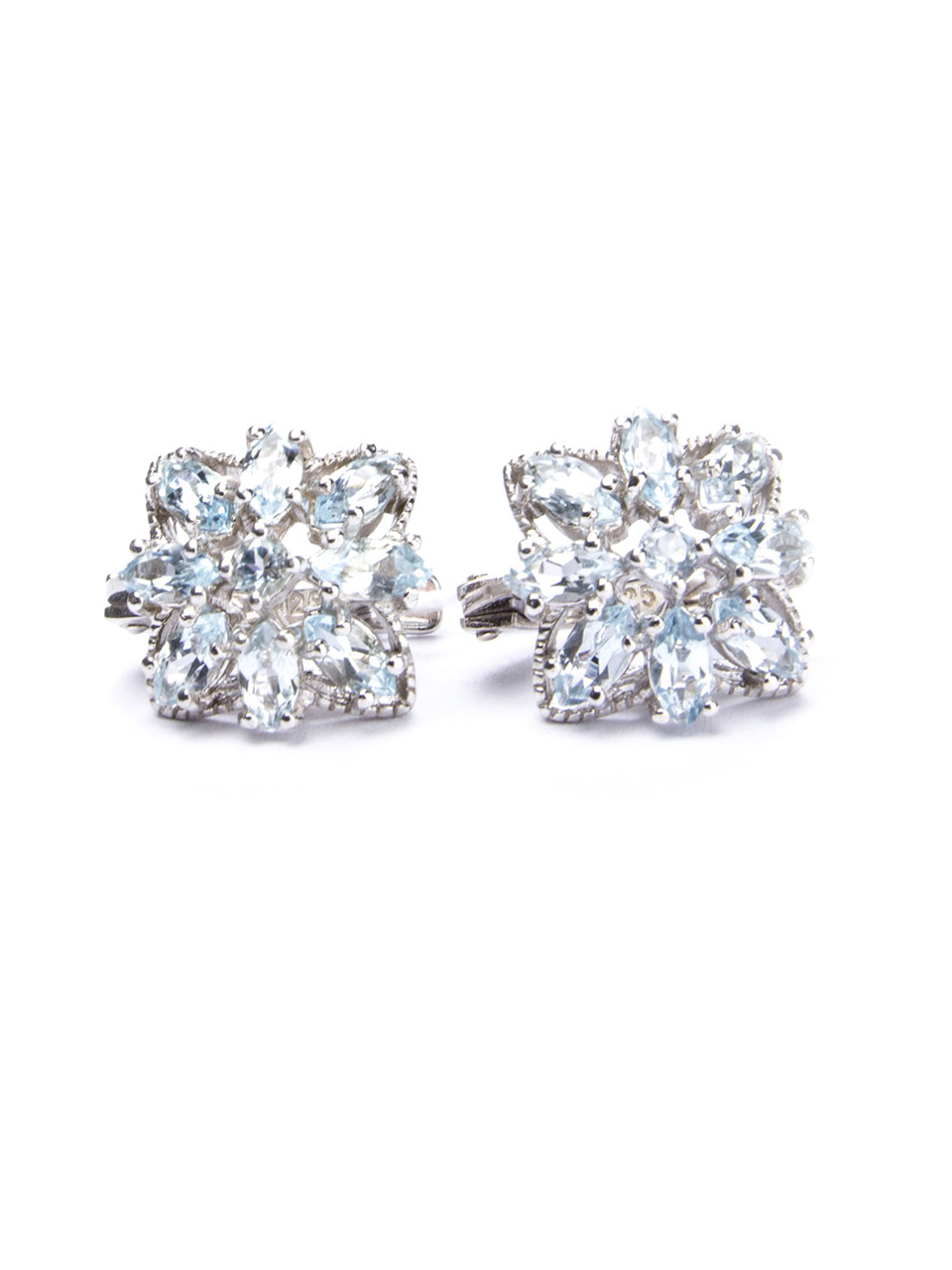

Серьги из серебра с топазом Е-202