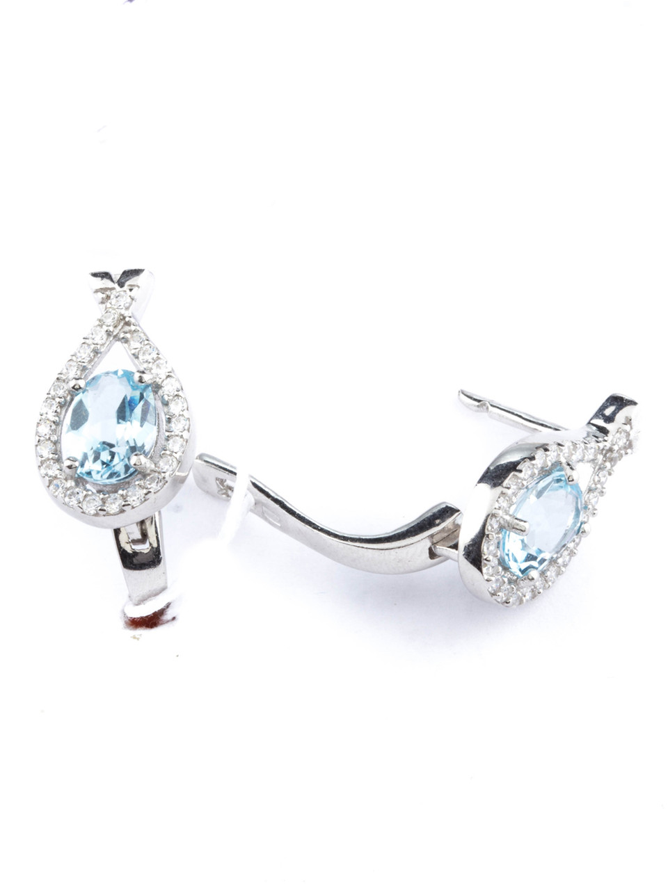 

Серьги из серебра с топазом Т-4730