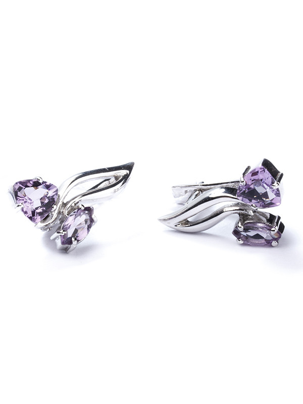 

Серьги из серебра с аметистом Е-140