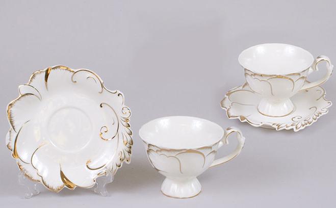 

Кофейный набор Princess Gold-E25 2 чашки 150мл и 2 блюдца Bona (TР0163235685)