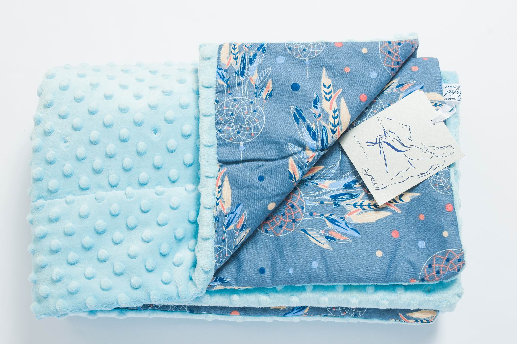 

Детский плюшевый плед SusykPerfect Темный ловец снов для новорожденных