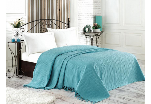 

Покрывало Diva Cotton Peacook 220x240 Бирюзовый