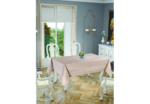 

Скатерть Tropik home Damask Cappucino 150x220 Коричневый