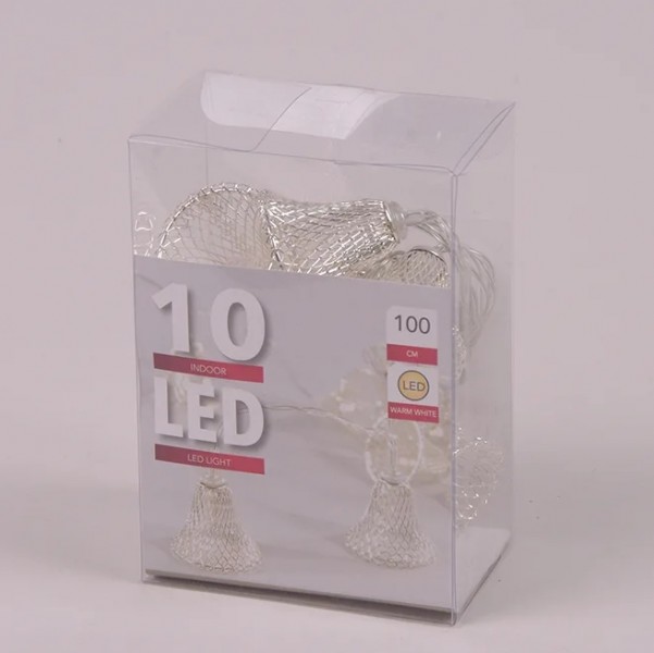 

Гирлянда LED Колокольчики теплый свет 10 светодиодов 1 м. 40847 (BAM01600)
