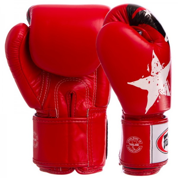 

Перчатки для бокса Fairtex BGV1N NATION PRINT Синий-черный 14oz (MR03248)