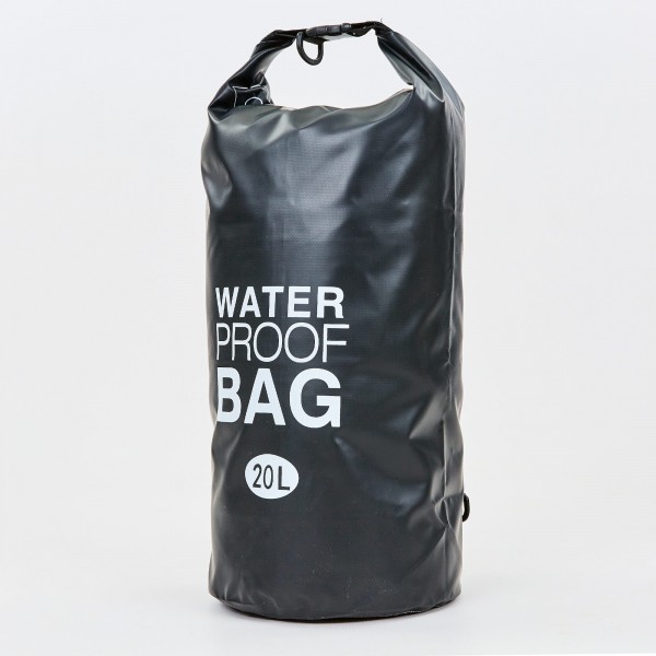 

Водонепроницаемый гермомешок с плечевым ремнем Waterproof Bag 20л TY-6878-20 Black (PS03311)