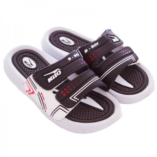 

Сланцы для мальчиков KITO YVCC5416-BLACK-WHITE-MIX 34 р