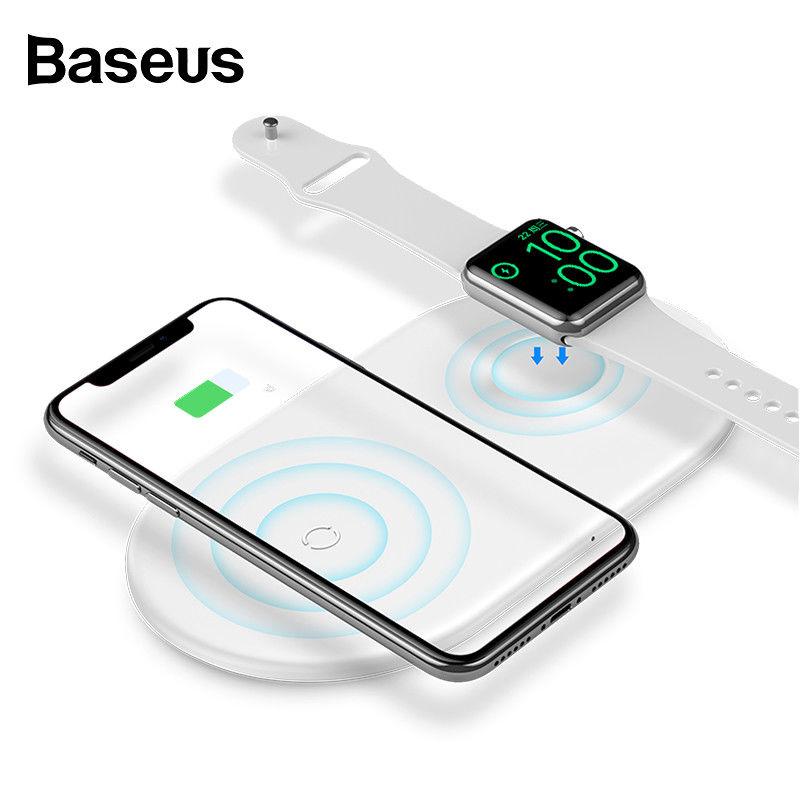 

Беспроводное зарядное устройство Baseus WX2IN1 Smart 2in1 White