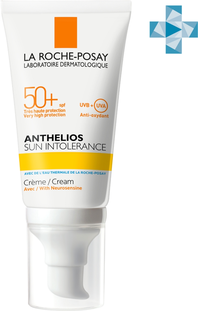 Акция на Солнцезащитный крем La Roche-Posay Anthelios Sun Intolerance Cream SPF50+ для кожи, склонной к солнечной непереносимости 50 мл (3337875591515) от Rozetka UA