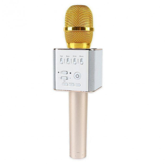 

Беспроводной микрофон караоке MicGeek Q9 Karaoke с чехлом Золотой