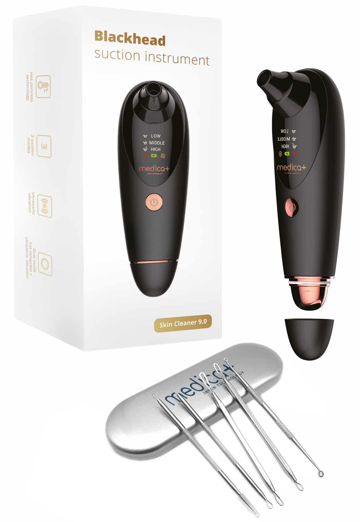 

Очиститель кожи и пор Medica-Plus SCINCLEAN 9.0 Black + ИНСТРУМЕНТЫ ДЛЯ ЧИСТКИ ЛИЦА