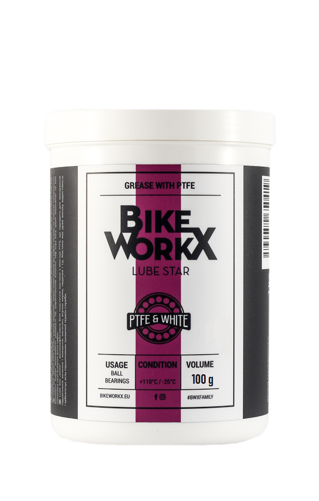 

Густая смазка BikeWorkX Lube Star White банка 1 кг.