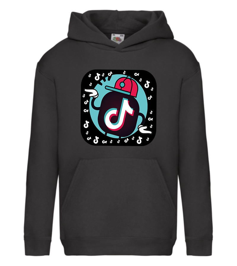 

Худи для девочек Fruit of the Loom Tik Tok (Тик Ток) Черный 152 см CHHUTTXD152CHR