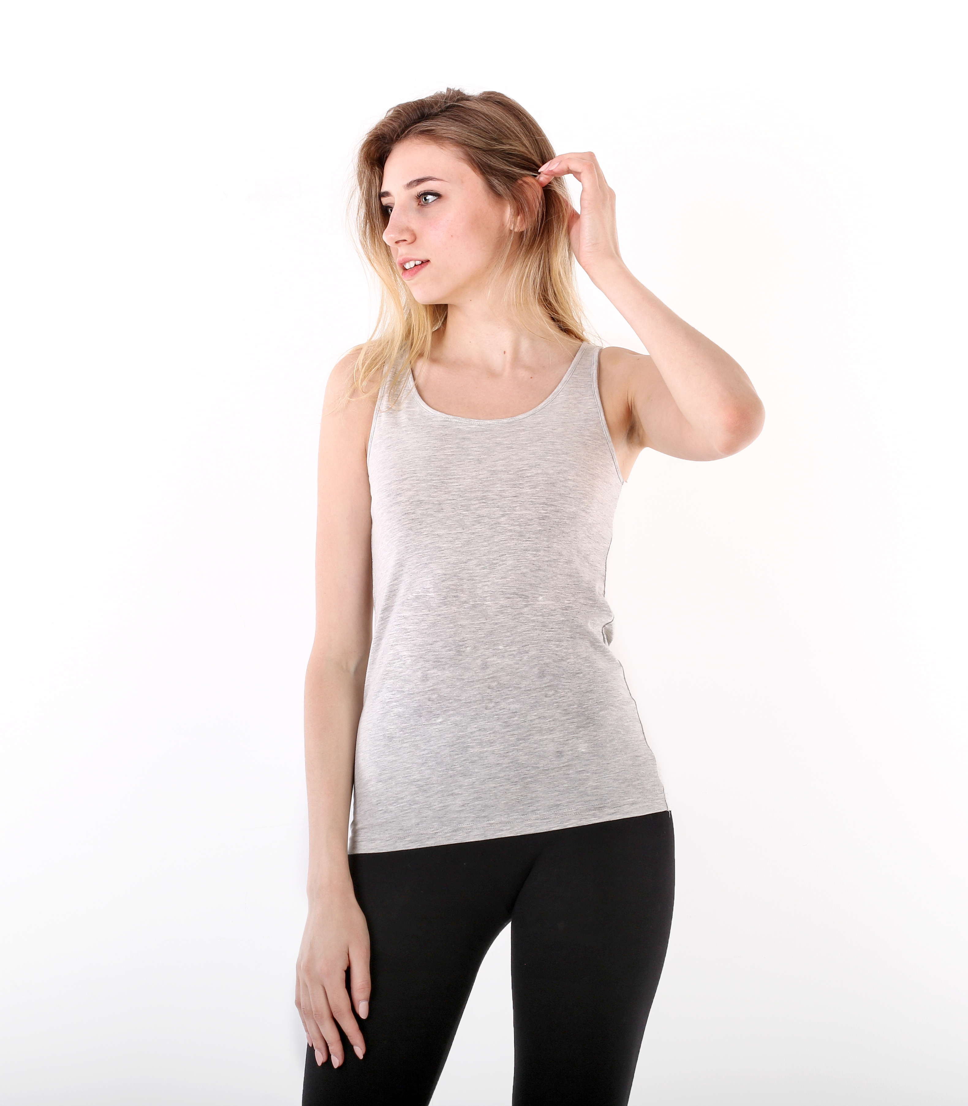 

Майка женская 6141, р.096, рост 170, светло-серый меланж