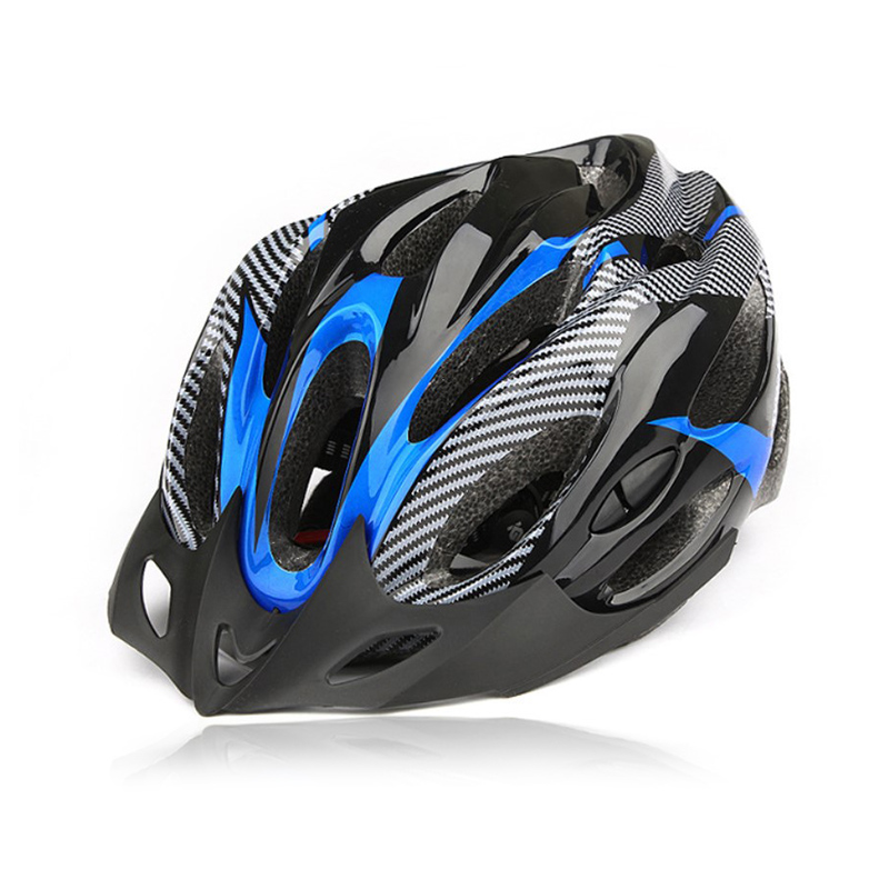 

Велосипедный шлем Helmet Н-103 Black + Blue L (57-58 см) защитный велошлем