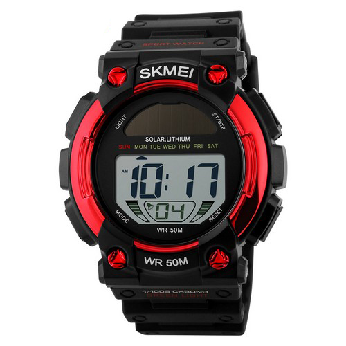 

Мужские наручные часы (1126 Black-Red) Skmei 47 мм Черный 000125345