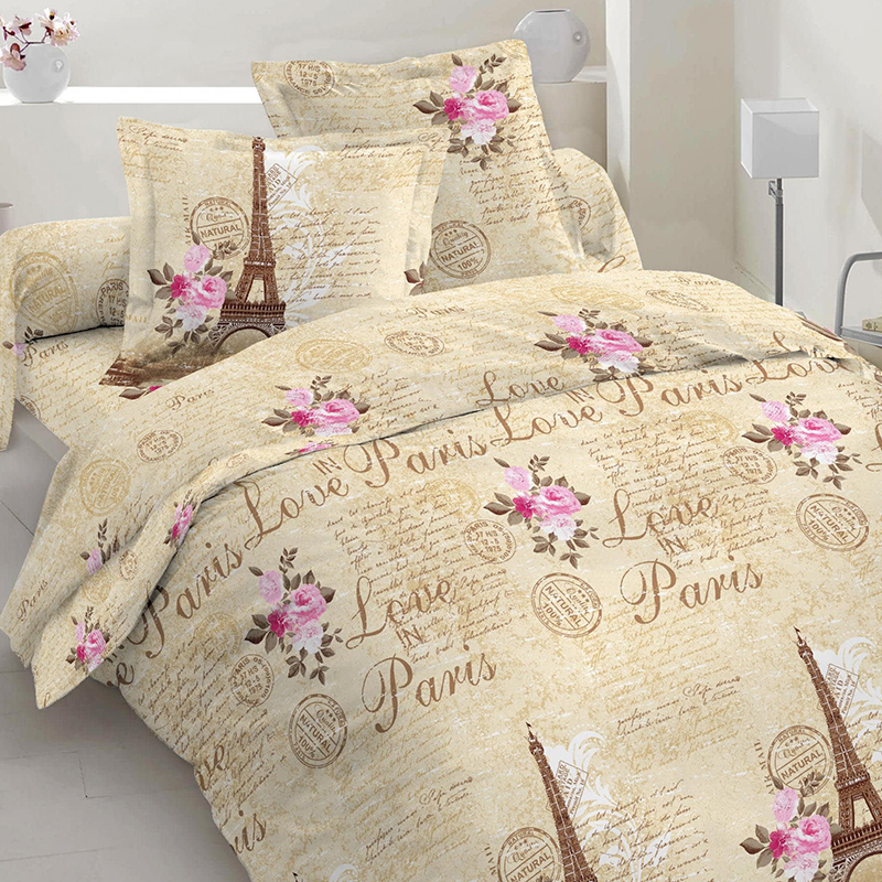

Комплект постельного белья Time Textile 2 х 150х220 см Бежевый 000126114