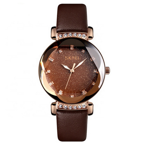 

Женские наручные часы (9188 Brown-Cuprum Leather) Skmei 34 мм Коричневый 000125230