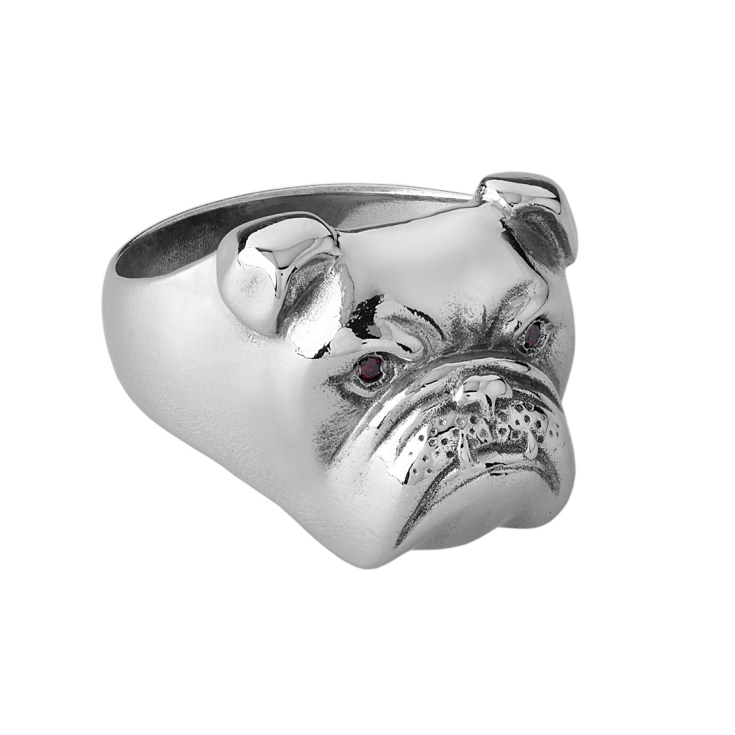 

Срібна каблучка бульдог n.3 16 cava.cool