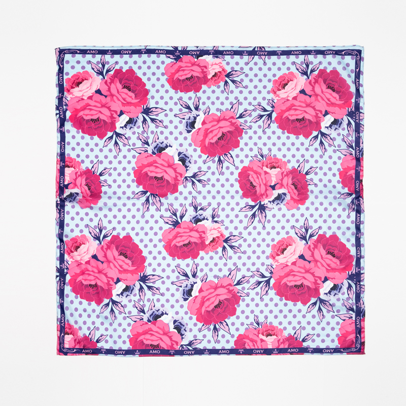 

Платок AMO ACCESSORI "Peonies", AMOp70701 натуральный шелк, мультиколор