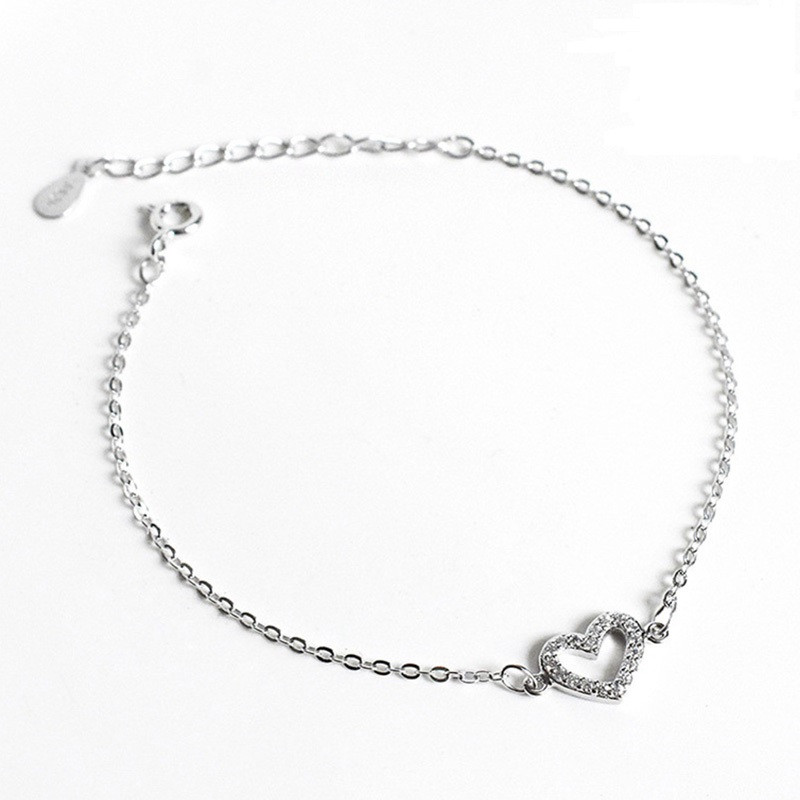 

Браслет из серебра 925 пробы с кристаллами циркония "Silver Heart"