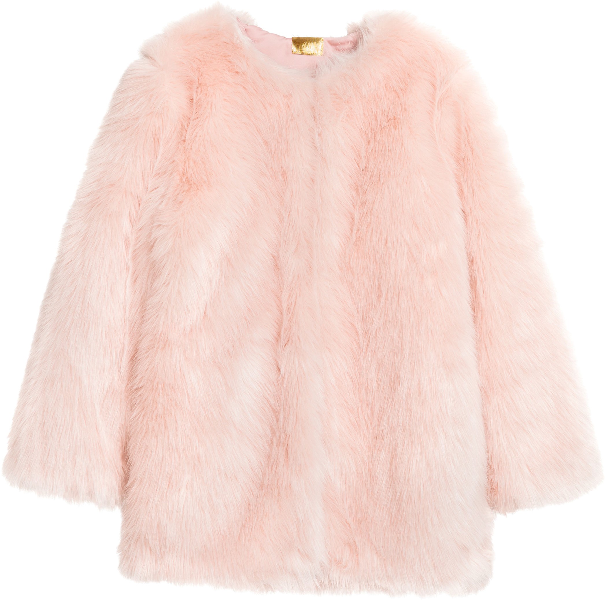 

Полушубок H&M 5651366 34 Светло-розовый