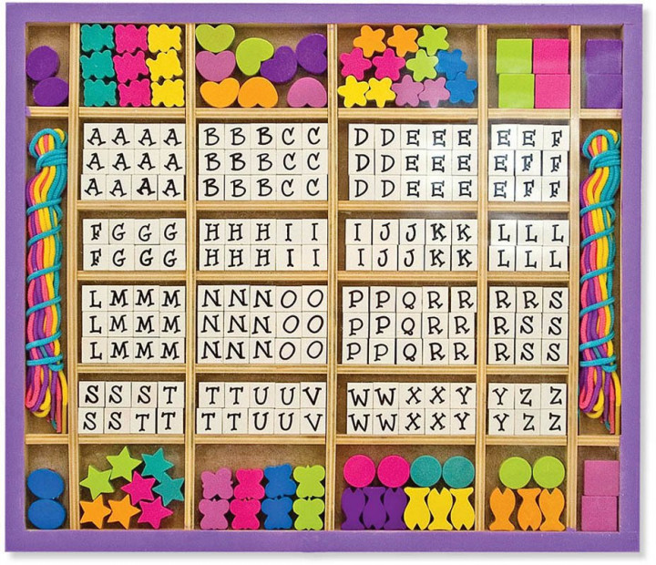 

Набор деревянных бусин Алфавит Melissa & Doug