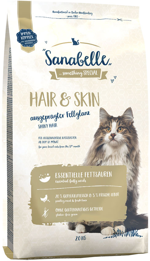 

Сухой корм для взрослых кошек Bosch Sanabelle Hair & Skin 2 кг