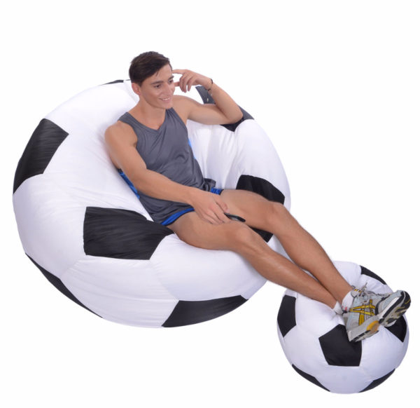 

Комплект бескаркасных мягких кресел BeanBag «Фанат» White/Black