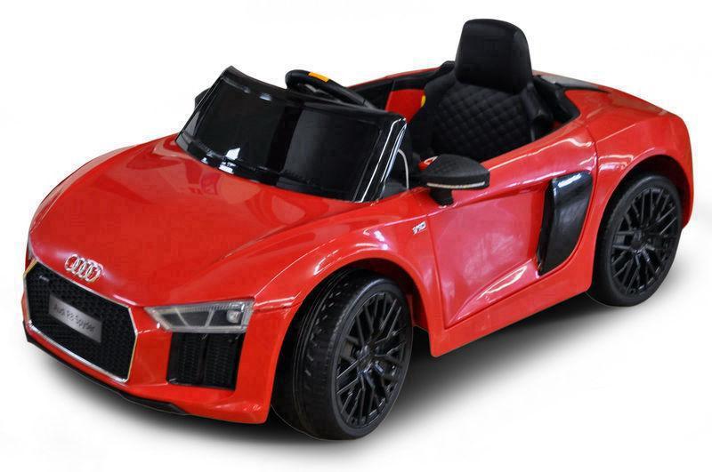 

Електромобіль "AUDI R8" (з пультом, USB/MP3 амортизатори, колеса EVA 6V7AH*2) JJ2198R/C-12V