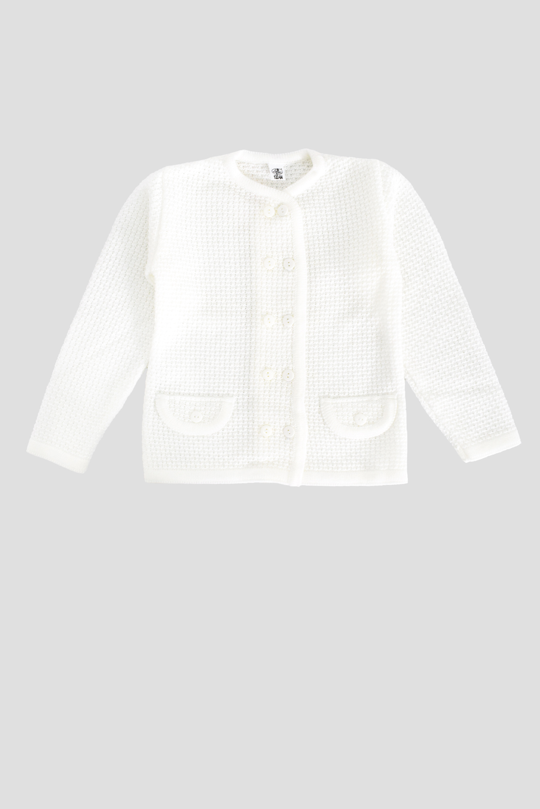 

Стильный и современный жакет для девочки с карманами Mari-Knit 0751 р76 146см белый 29283