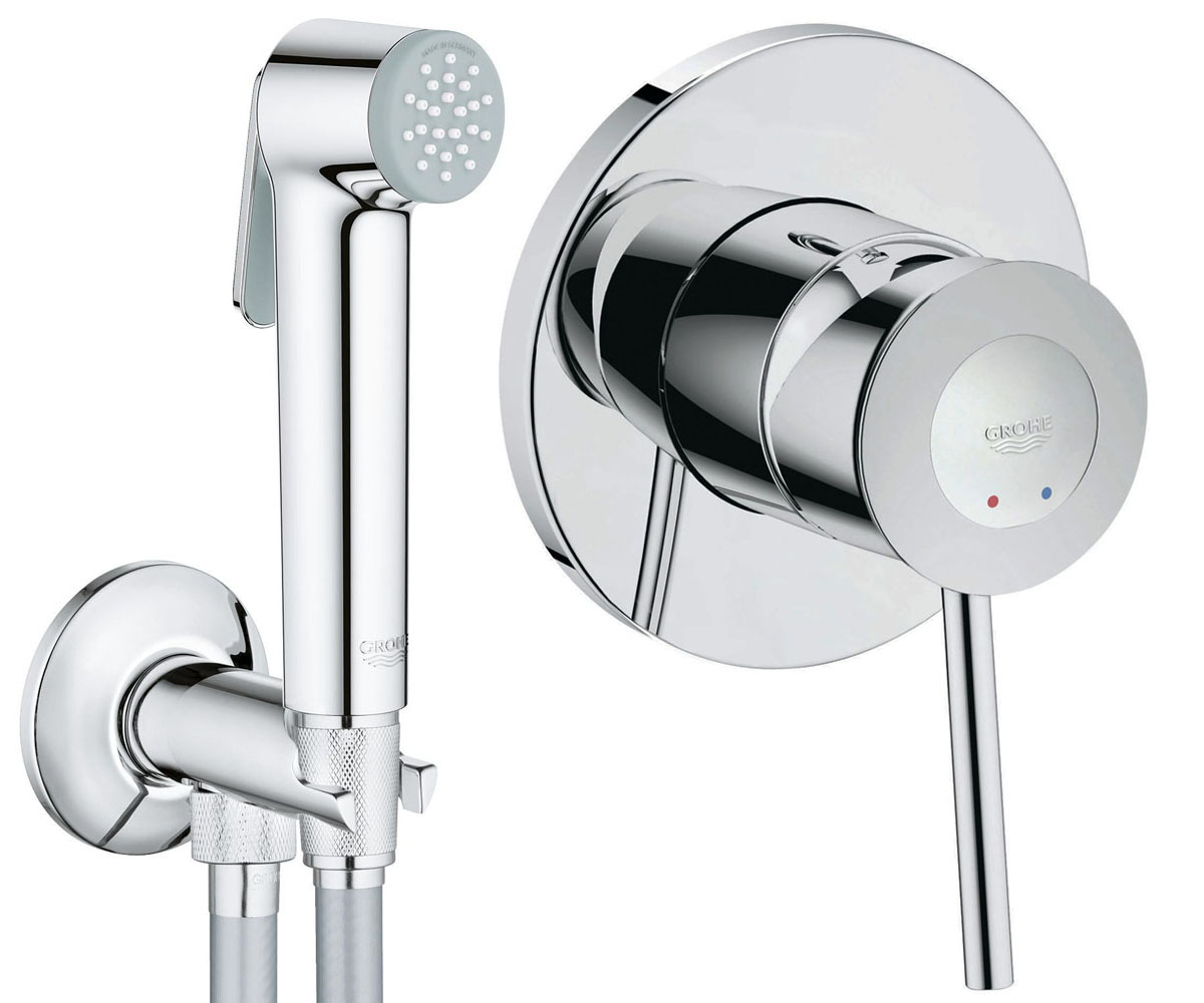 

Душевой гарнитур для биде GROHE BAU CLASSIC 2904800S