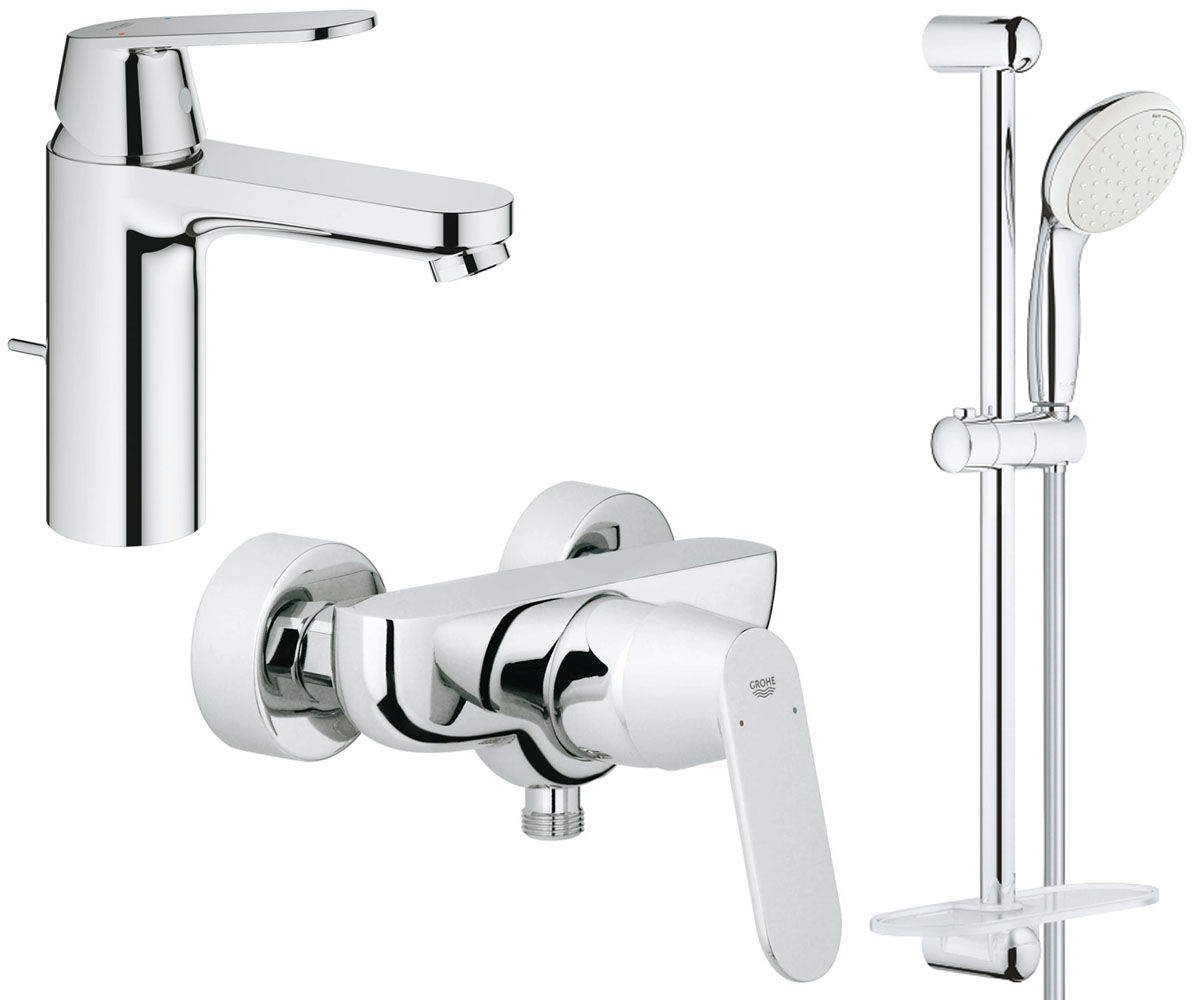 

Набор смесителей 3 в 1 GROHE EUROSMART COSMOPOLITAN 126114M