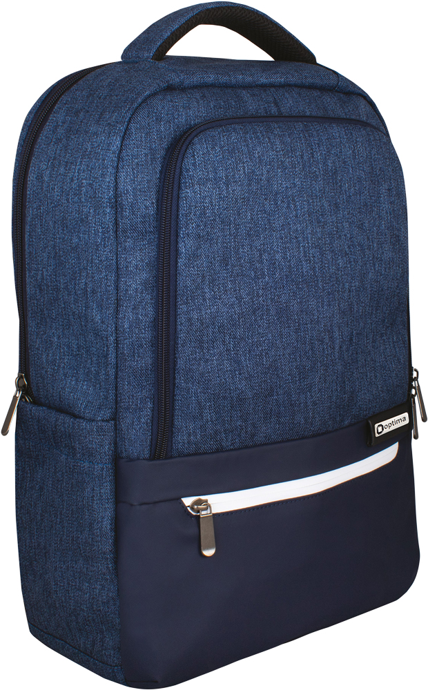 

Рюкзак Optima 18” Techno унисекс 0.7 кг 16-25 л Синий с выделенными элементами (O97497)