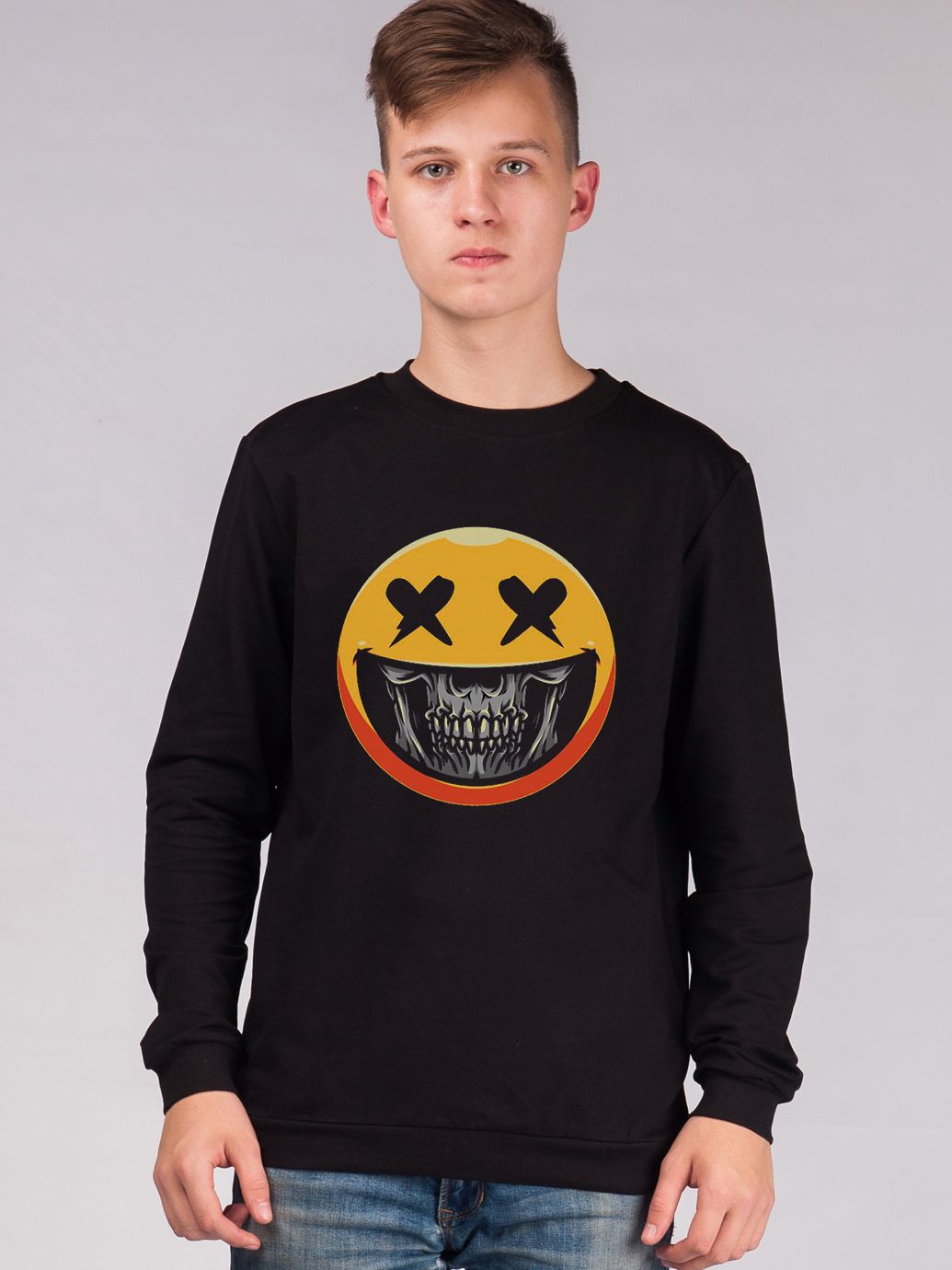 

Свитшот Malta М276-13-РЧ Skull Smile ХХL (54) Черный