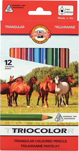 

Карандаши цветные Koh-i-Noor Triocolor Jumbo Horses 12цв. 17592 3142
