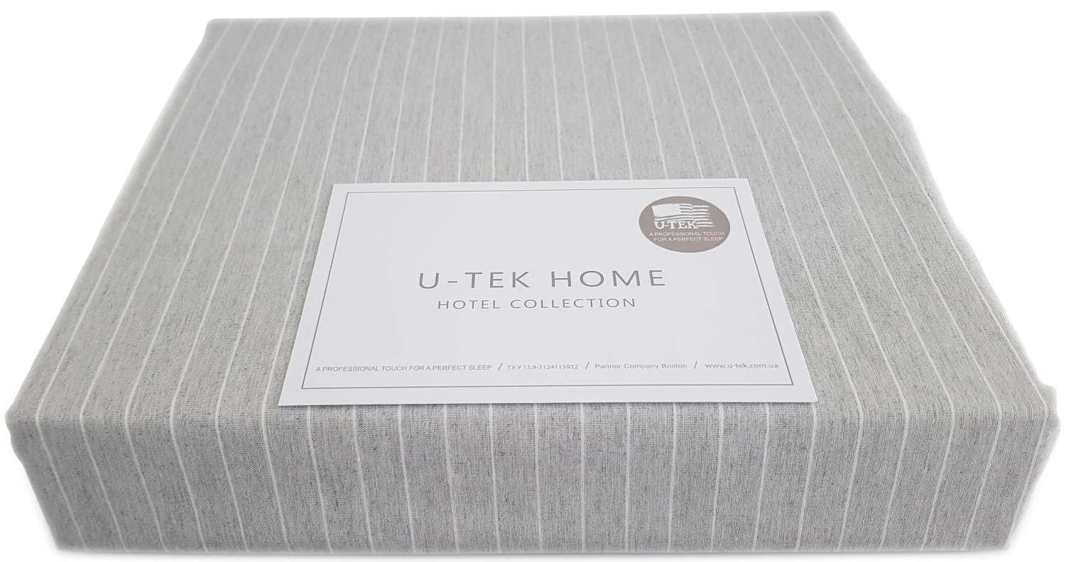 

Простынь U-tek Cotton Stripe Grey-White 80х190
