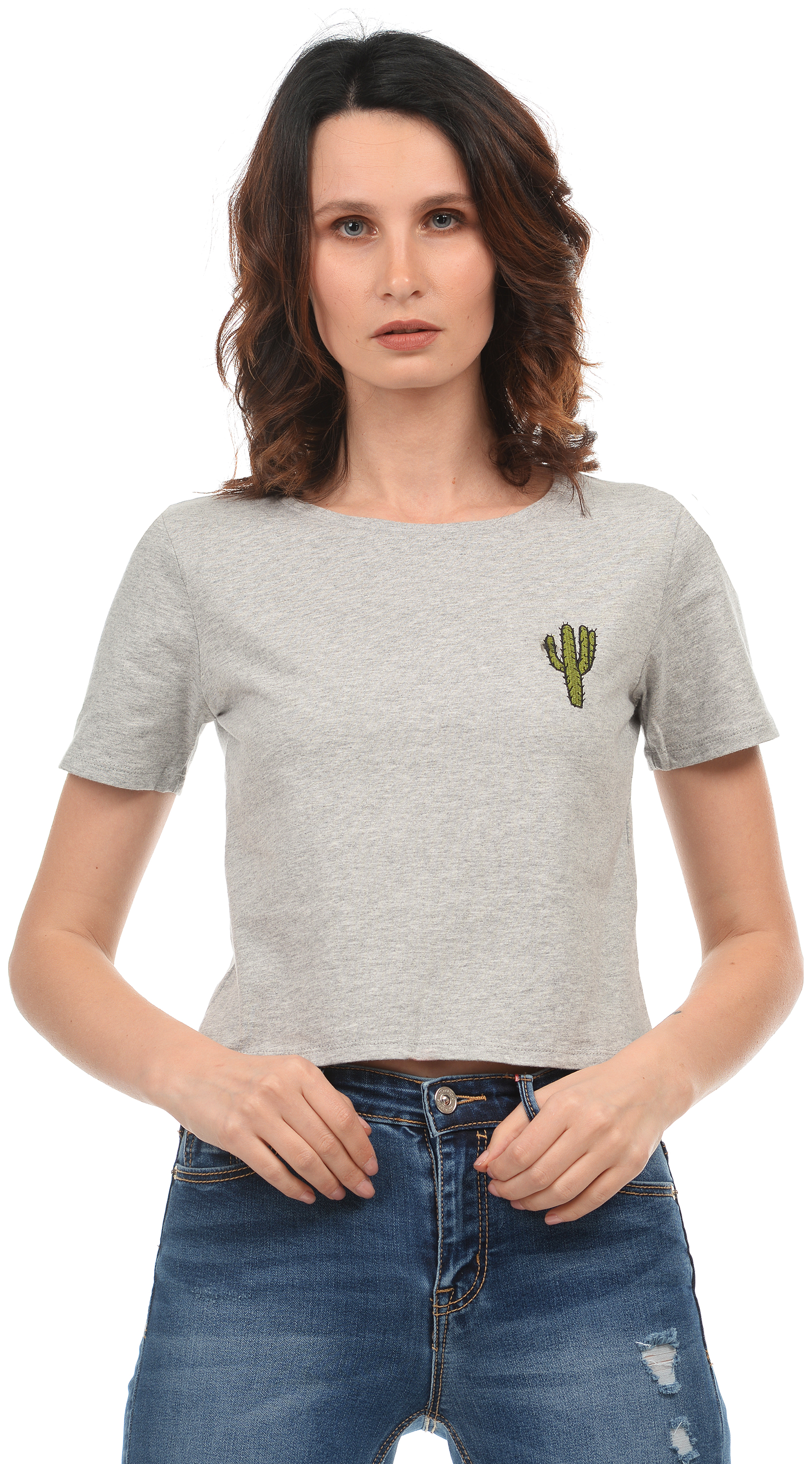 

Футболка Stradivarius st01110045 L Серая