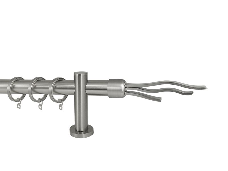 

Карниз однорядный 30мм БРИЗ 2,40м Сталь ( 1605165210124 )