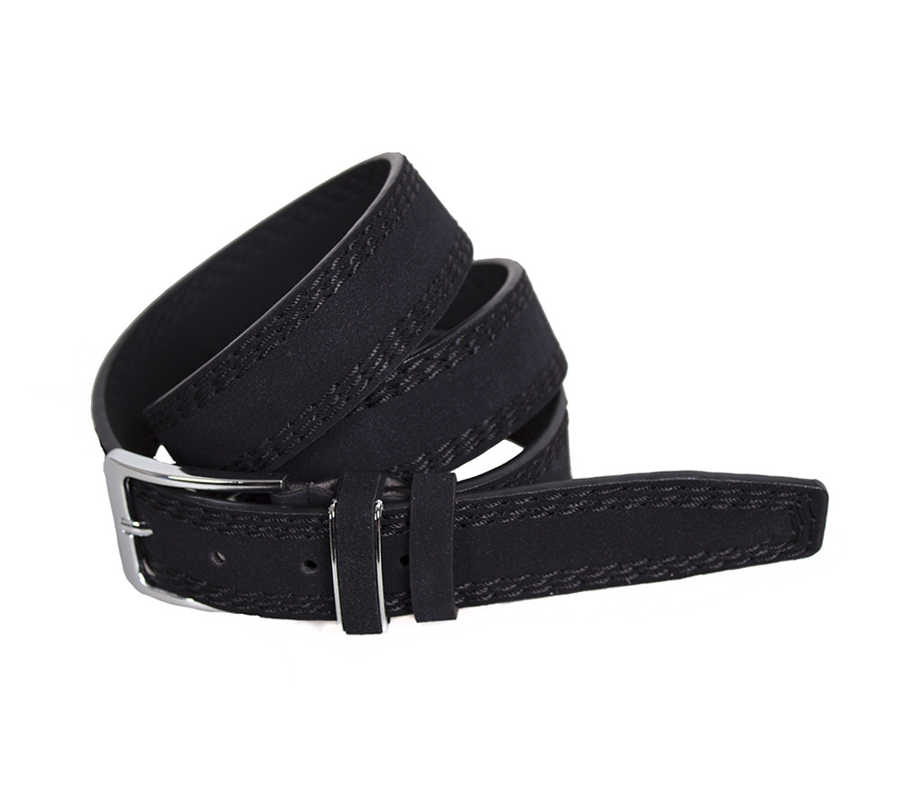

Мужской ремень Dovhani DH3503-1BLACK 115 см Черный