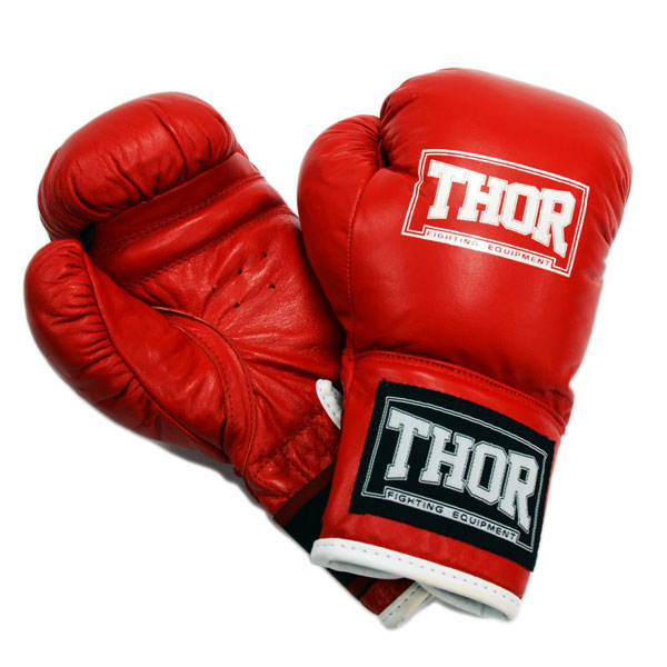 

Перчатки боксерские THOR JUNIOR 10oz /Кожа /красные