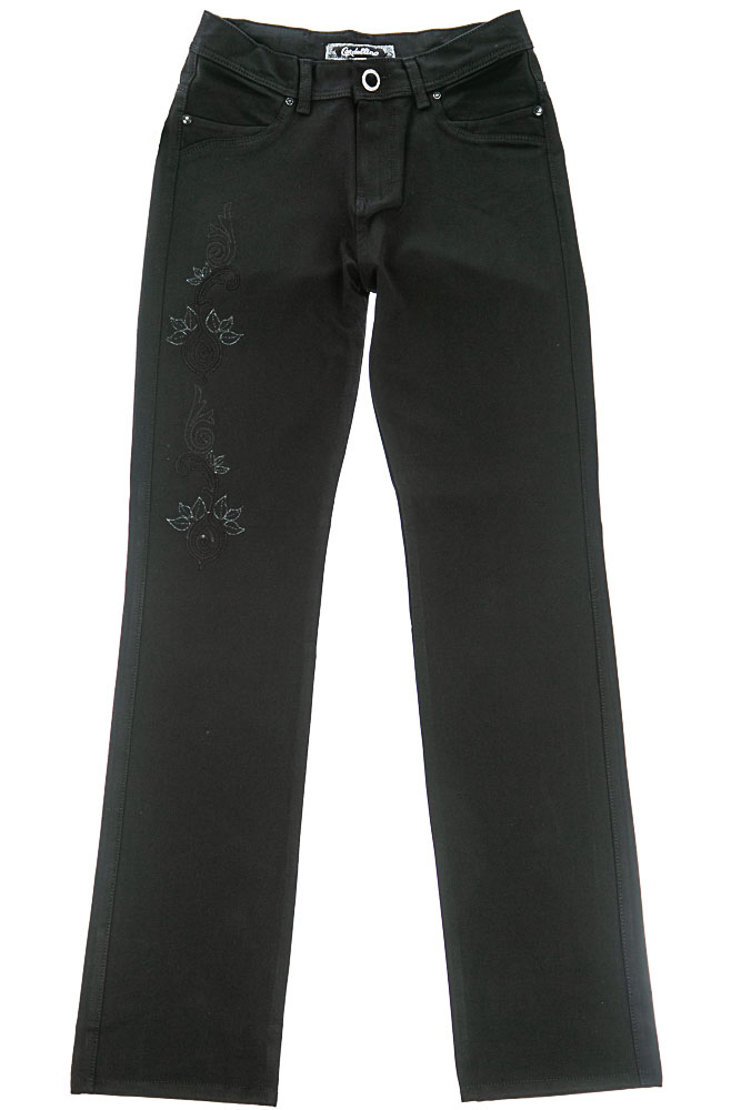 

Джинсы женские, с пайетками Time of Style 85P511 32 Черный