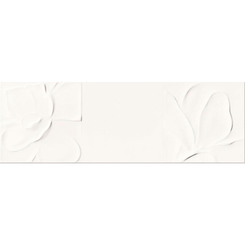 

Кафель Opoczno Structure Pattern White Flower Structure белый 250x750 (187301)