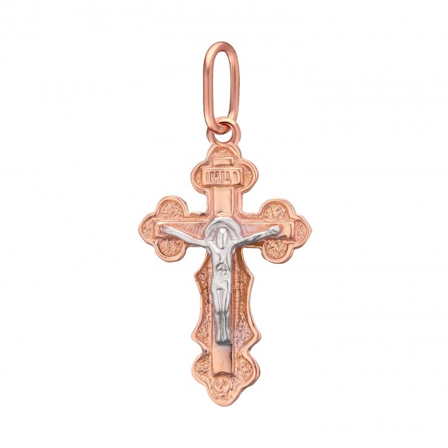 

Золотой крестик с Распятием Иисуса Христа Jewel-case z3222-K